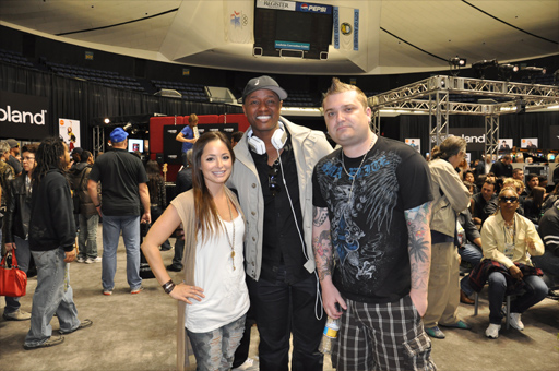 Javier-TC-Cori-sm Cori Yarckin, Javier Colon, and TC at Cakewalk Booth