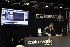 Seth Perlstein SONAR X1 Performance Demo at Cakewalk Booth in Roland Arena NAMM 2012