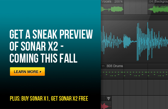 SONAR X2 - coming this fall
