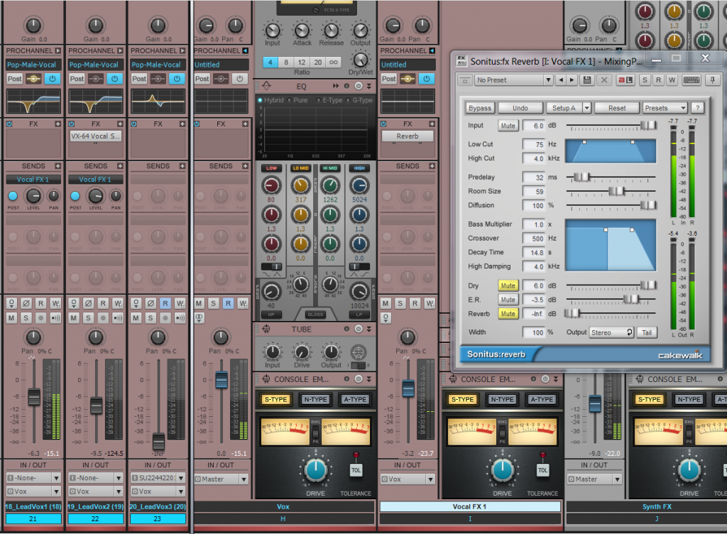 Mixing Vocals Create Depth with a Digital Reverb